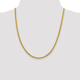 14k 3.45mm Semi-solid Wheat Chain