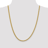 14k 3.5mm Semi-solid 3-Wire Wheat Chain