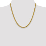 14k 4.65mm Semi-solid 3-Wire Wheat Chain