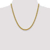 14k 4.65mm Semi-solid 3-Wire Wheat Chain