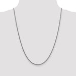 14k White Gold 2.35mm Semi-solid 3-Wire Wheat Chain
