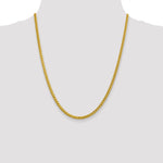 14k 3.1mm Semi-solid D/C Wheat Chain