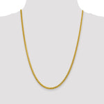 14k 3.1mm Semi-solid D/C Wheat Chain
