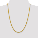 14k 3.1mm Semi-solid D/C Wheat Chain