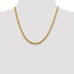 14k 3.7mm Semi-solid D/C Wheat Chain