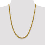 14k 5mm Semi-solid D/C Wheat Chain
