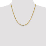 14k 3.7mm Semi-solid D/C Open Link Cable Chain