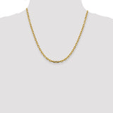 14k 3.7mm Semi-solid D/C Open Link Cable Chain