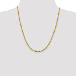 14k 3.7mm Semi-solid D/C Open Link Cable Chain