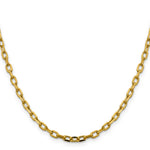 14k 3.7mm Semi-solid D/C Open Link Cable Chain