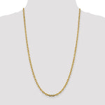 14k 3.7mm Semi-solid D/C Open Link Cable Chain