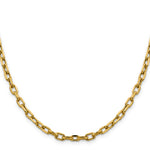14k 4.9mm Semi-solid D/C Open Link Cable Chain