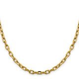 14k 4.9mm Semi-solid D/C Open Link Cable Chain