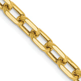 14k 4.9mm Semi-solid D/C Open Link Cable Chain