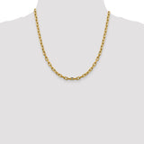 14k 4.9mm Semi-solid D/C Open Link Cable Chain
