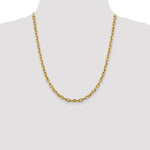 14k 4.9mm Semi-solid D/C Open Link Cable Chain