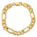 14k 8.5mm Semi-Solid Figaro Chain