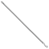 14k White Gold 3.6mm Semi-Solid Round Box Chain