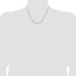 14k 2.85mm Semi-Solid Curb Chain