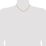 14k 1.85mm Semi-Solid Curb Chain