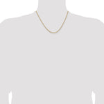 14k 1.85mm Semi-Solid Curb Chain