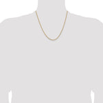 14k 1.85mm Semi-Solid Curb Chain