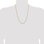 14k 1.85mm Semi-Solid Curb Chain