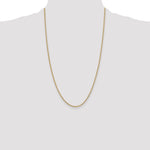 14k 1.85mm Semi-Solid Curb Chain
