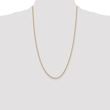 14k 1.85mm Semi-Solid Curb Chain