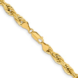 14ky 7.0mm Semi-Solid Rope Chain