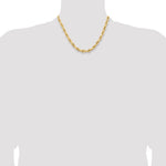 14ky 7.0mm Semi-Solid Rope Chain