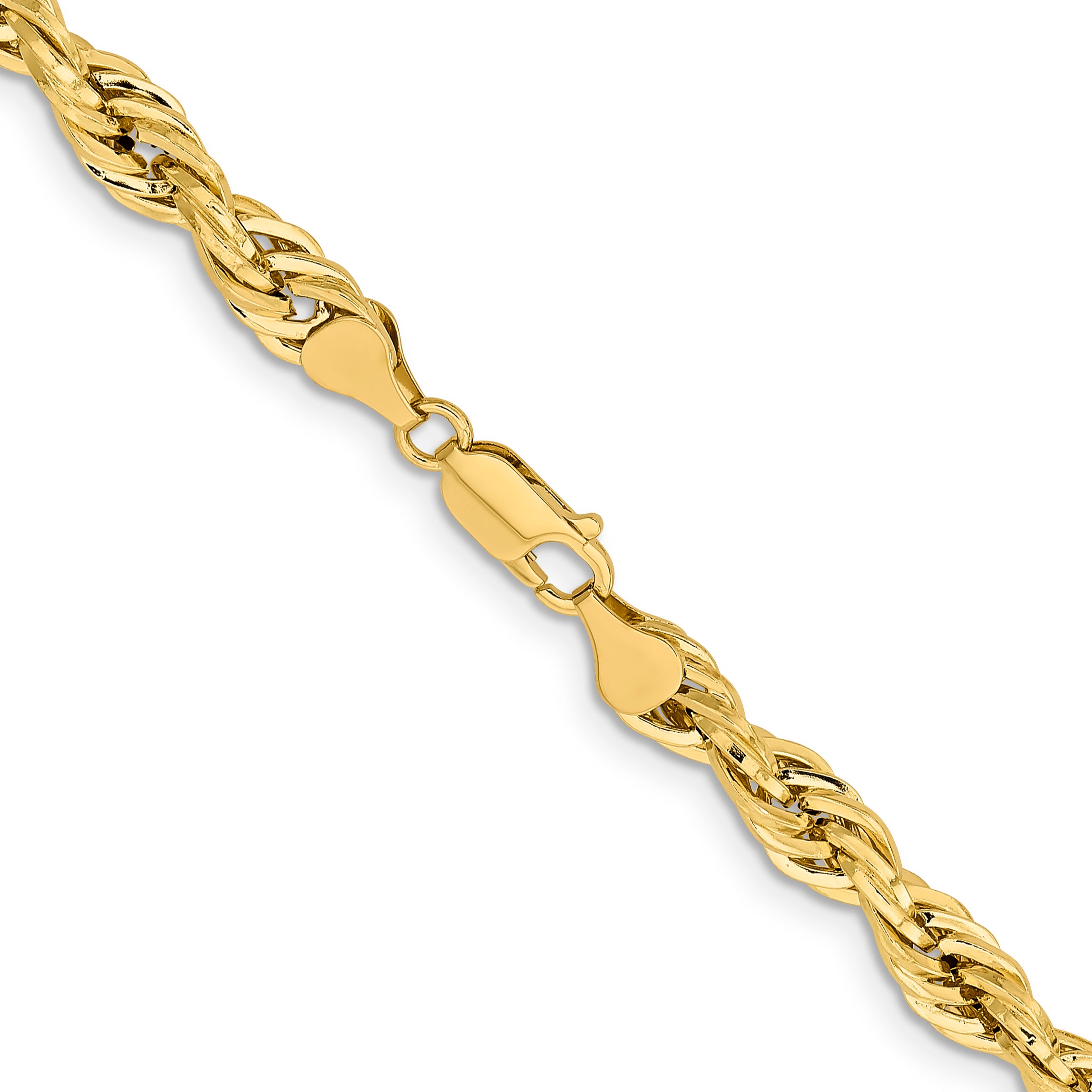14ky 7.0mm Semi-Solid Rope Chain