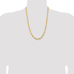 14ky 7.0mm Semi-Solid Rope Chain