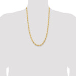 14ky 7.0mm Semi-Solid Rope Chain