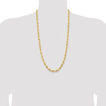 14ky 7.0mm Semi-Solid Rope Chain