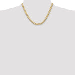 14k 7.5mm Semi-Solid Curb Chain