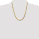 14k 7.5mm Semi-Solid Curb Chain