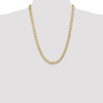 14k 7.5mm Semi-Solid Curb Chain