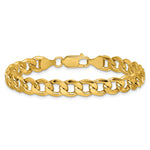 14k 7.5mm Semi-Solid Curb Chain