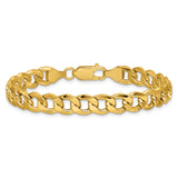 14k 7.5mm Semi-Solid Curb Chain