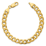 14k 7.5mm Semi-Solid Curb Chain