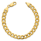 14k 7.5mm Semi-Solid Curb Chain