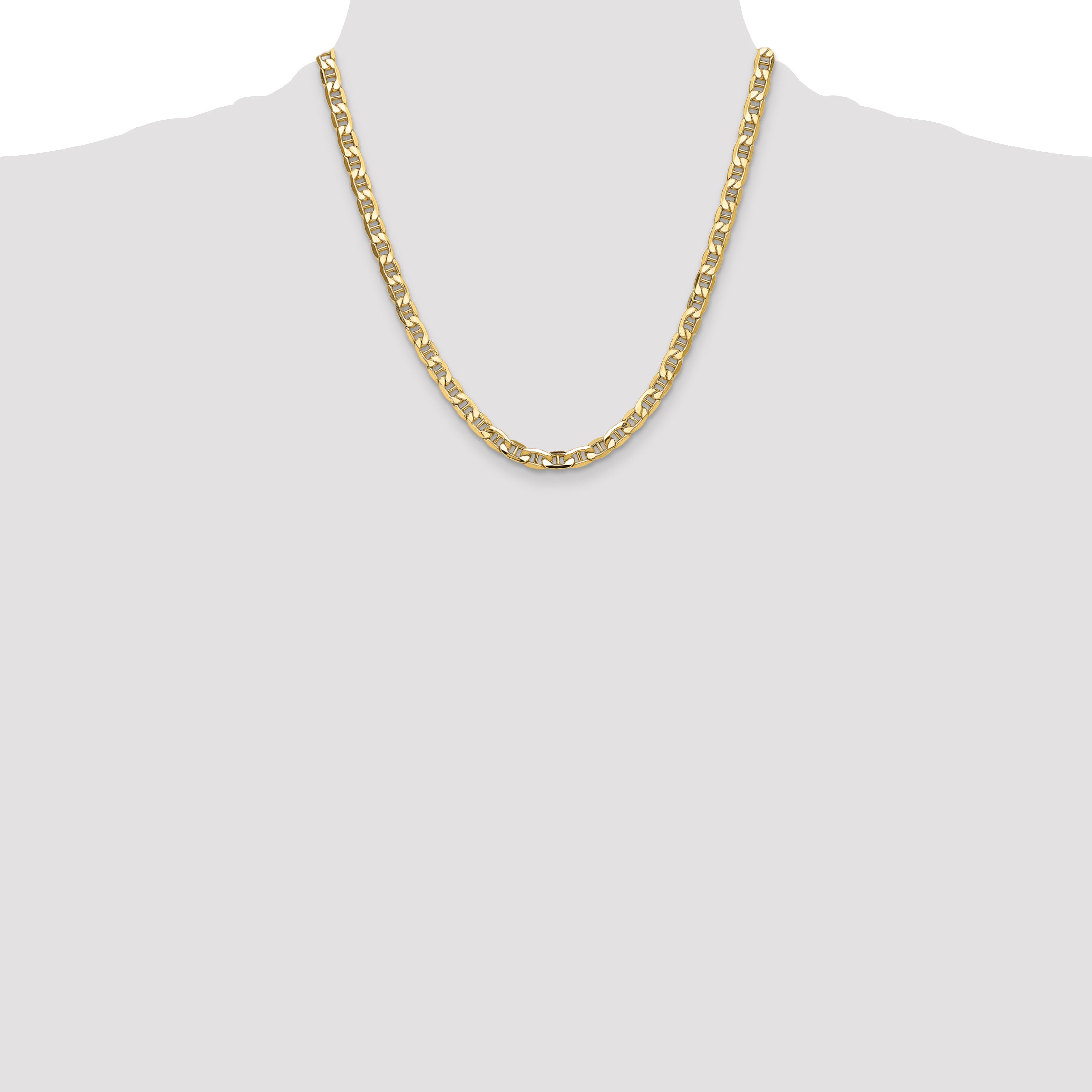 14k 6.25mm Semi-Solid Anchor Chain