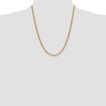 14k 3.5mm Semi-Solid Miami Cuban Chain