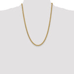 14k 4.5mm Semi-Solid Miami Cuban Chain