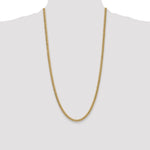 14k 4.5mm Semi-Solid Miami Cuban Chain