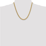 14k 5.25mm Semi-Solid Miami Cuban Chain
