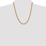 14k 5.25mm Semi-Solid Miami Cuban Chain