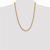 14k 5.25mm Semi-Solid Miami Cuban Chain