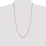 14ky 2.5mm Semi-Solid Rope Chain